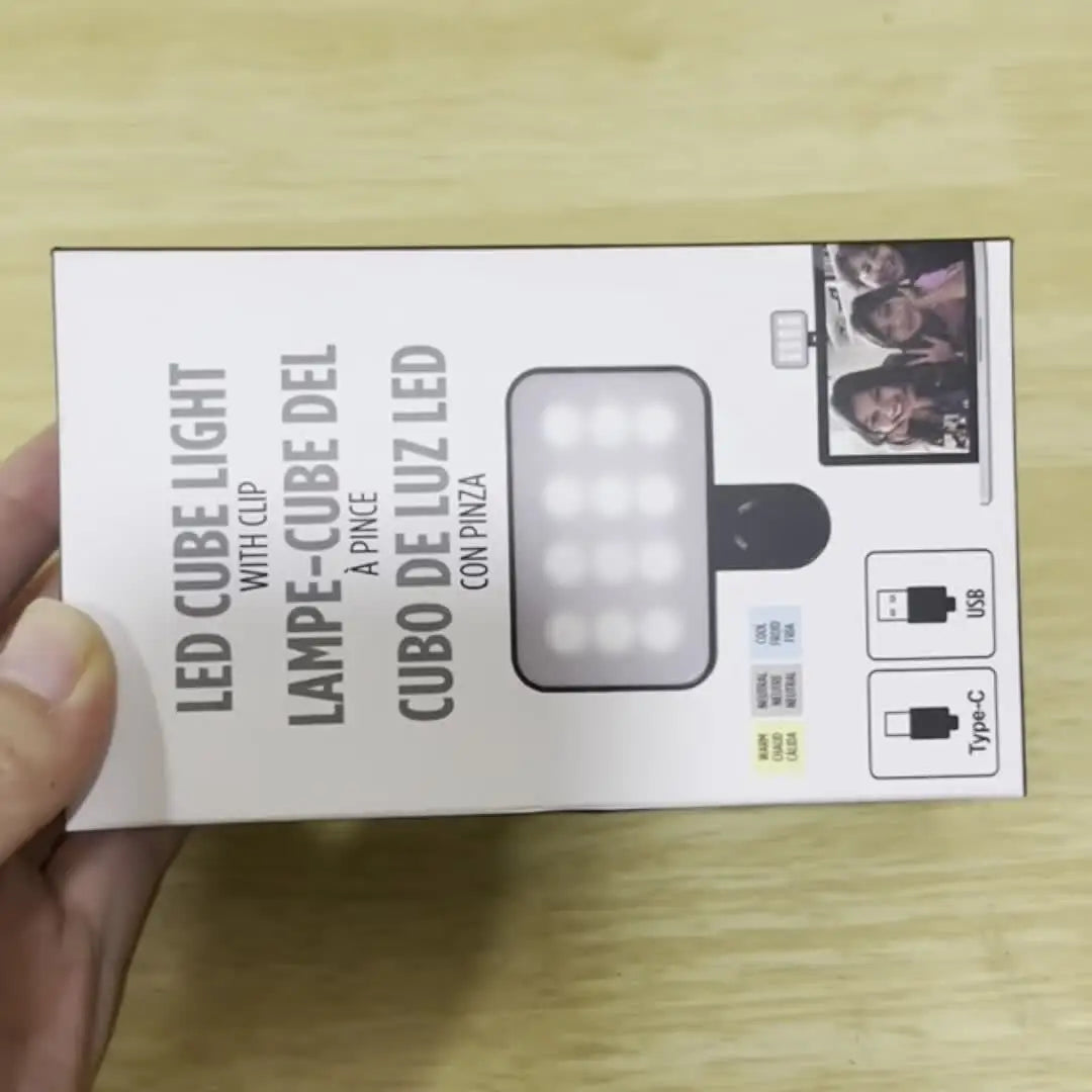 Mini Luz de relleno portátil para Selfie, recargable, 3 modos, Clip de brillo ajustable, luz de relleno para teléfono móvil, computadora