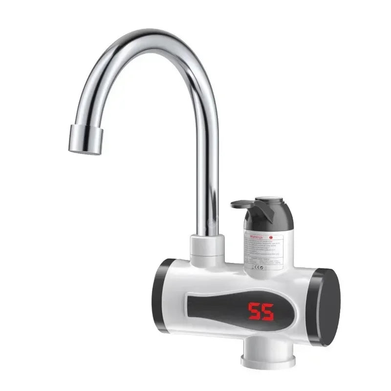 Calentador de agua eléctrico de cocina de 3000W, grifo de agua caliente instantáneo, grifo de calefacción en frío, calentador de agua instantáneo sin tanque