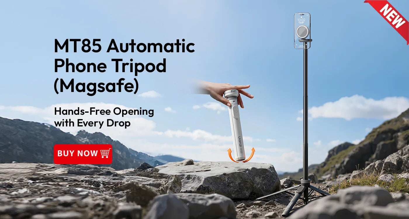 Ulanzi MT-84 1,53 M Magsafe Selfie Stick trípode soporte Bluetooth extensión de teléfono remoto trípode para IPhone 16 15 LiveStreaming Vlog