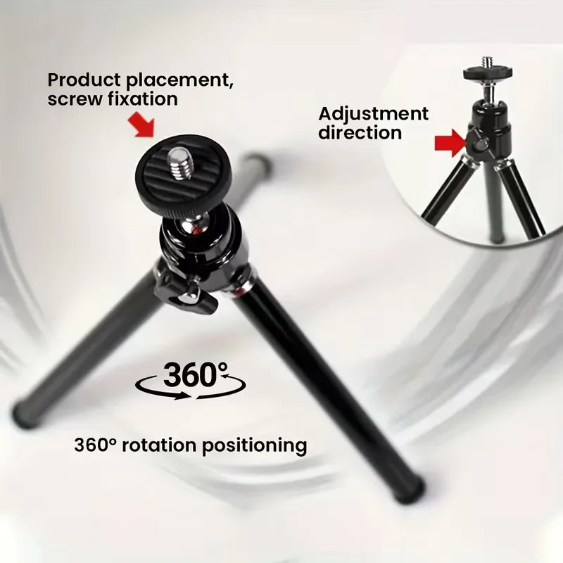 Soporte de Mini Proyector Velec para For HY300 PRO+ HY310 HY320 MINI TP360, Trípode para Proyector 360 °   Accesorios Giratorios de Altura Ajustable