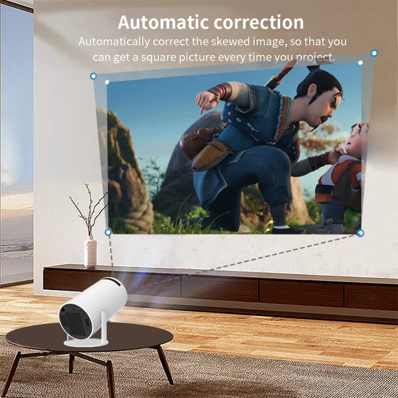 Proyector de juegos portátil original, consola de videojuegos retro inalámbrica, proyector 4k para cine en casa con Android 13, con Bluetooth y wifi.