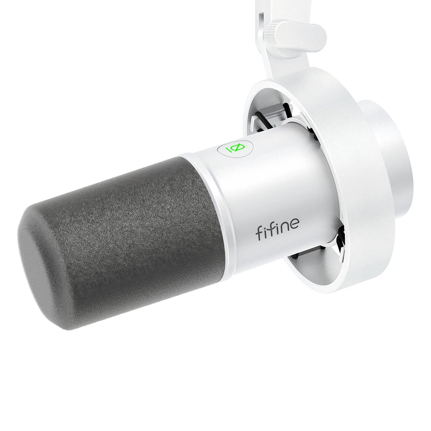 Micrófono dinámico FIFINE USB/XLR con soporte de choque, tecla táctil, conector para auriculares y Control de volumen, para grabación de PC o tarjeta de sonido-K688