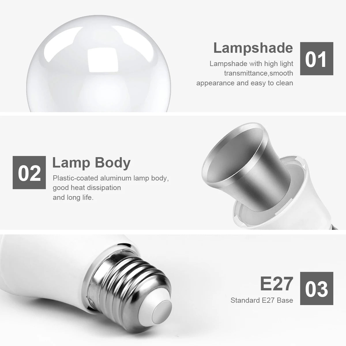 Bombilla LED de detección de Radar de microondas, 220V, E27, 12W, lámpara de inducción de movimiento, Radar incorporado/sensores de luz para escaleras del hogar
