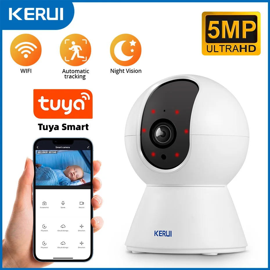 Alarma Doméstica KERUI 4G/WiFi GSM con Panel Táctil IPS de 7 Pulgadas, Compatible con el Sistema de Alarma Inalámbrica Tuya