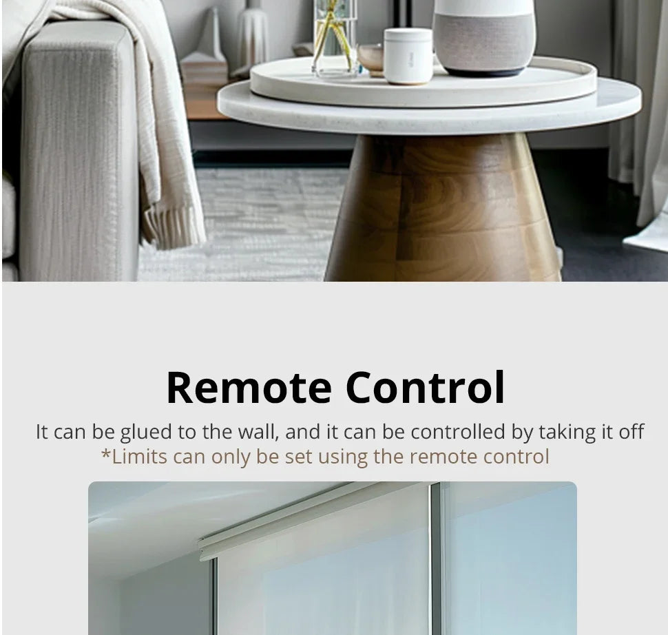 Zemismart Matter Over WiFi 2N Motor de cortina inteligente para tubo de 37 38mm Motor de cortina enrollable Google Home Alexa Homekit App Control