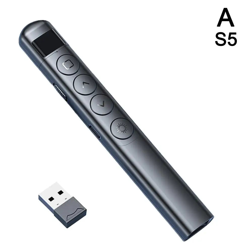 Presentador inalámbrico PPT Page Turner, puntero láser USB, bolígrafo presentador de Control remoto infrarrojo para proyector Powerpoint Slide