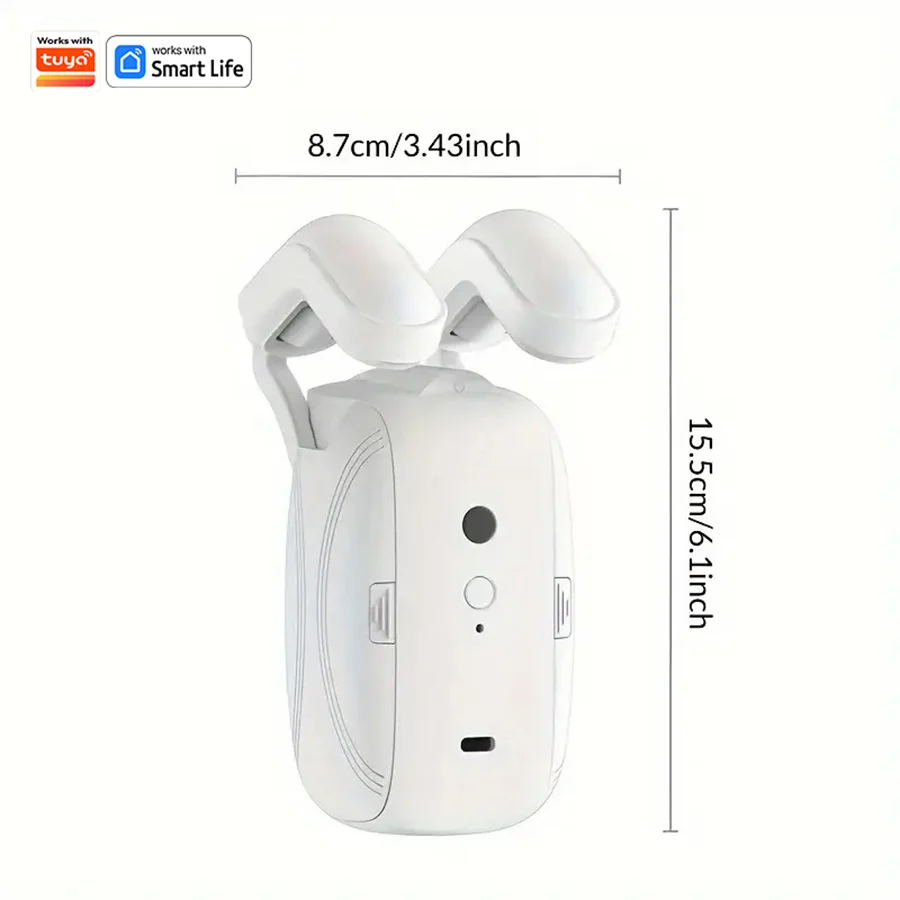 Robot de cortina WiFi inteligente con puerta de enlace Wi-Fi, Control de aplicación remota, arranque manual de apertura automática, Compatible con Alexa, 1/2 Uds.