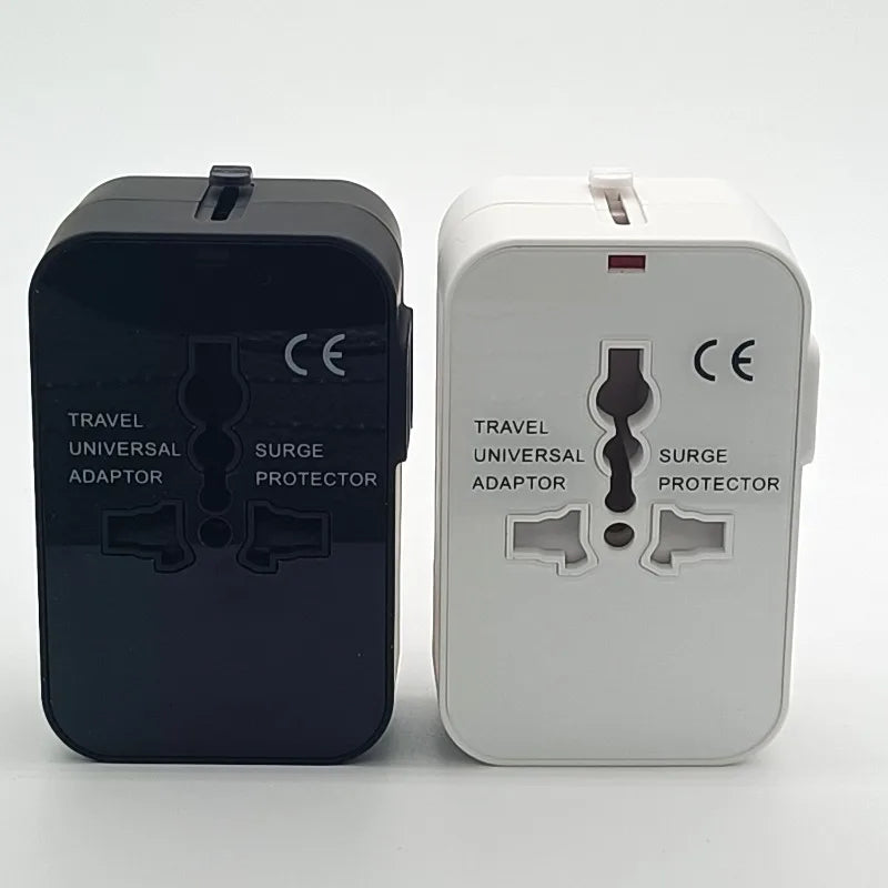 Adaptador de viaje Universal para EE. UU., UE, Reino Unido, AUS, adaptador de cargador, convertidor de salida, adaptador de enchufe con puerto USB Dual