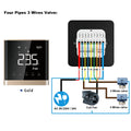 Termostato Modbus para Unidad Fan Coil (FCU) con Wifi, Compatible con la Aplicación Tuya Smart Life, Comunicación RS485, Pantalla LCD de 2.8 Pulgadas, Fácil Instalación, Aire Acondicionado