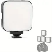 Anillo de luz profesional con clip para teléfono, con 10 niveles de brillo, recargable por USB, luz de relleno portátil para selfies y transmisiones en vivo