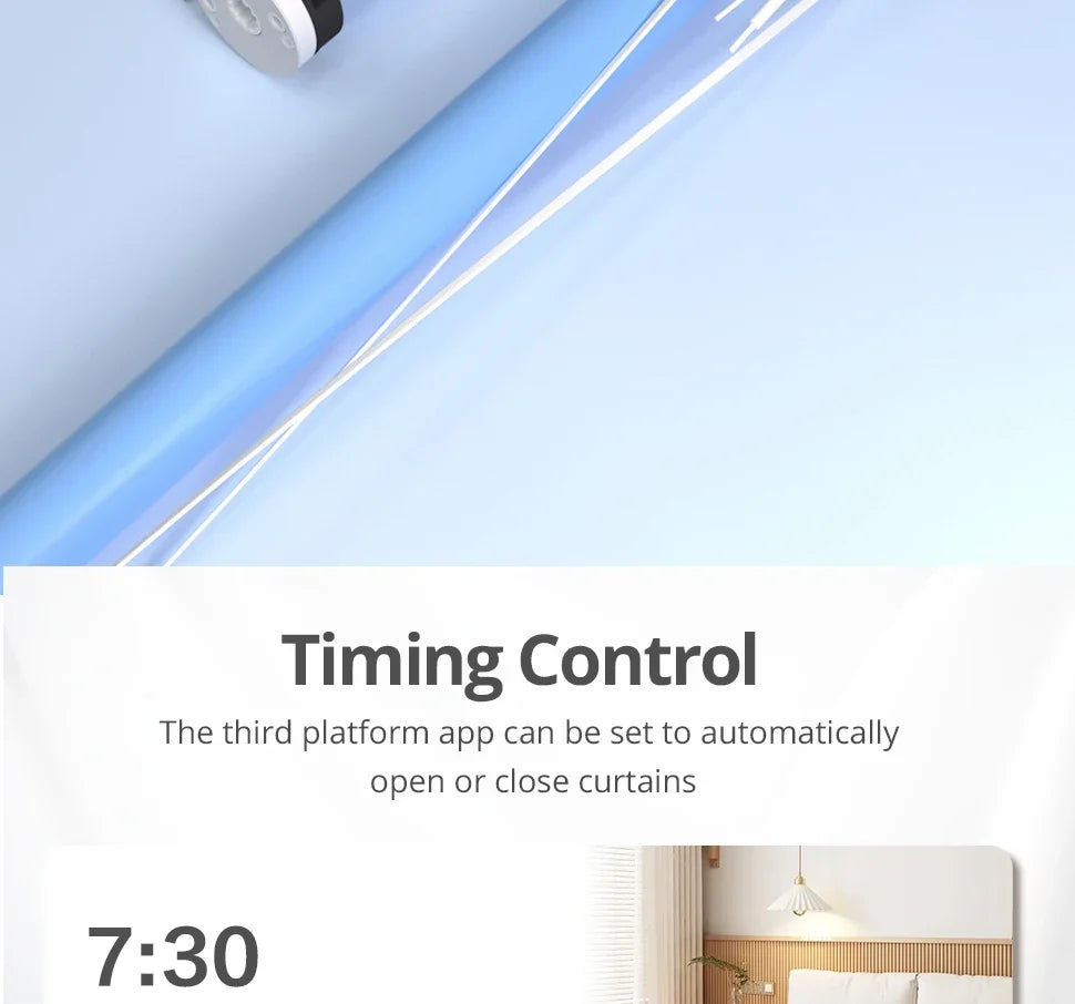 Zemismart Matter Over WiFi 2N Motor de cortina inteligente para tubo de 37 38mm Motor de cortina enrollable Google Home Alexa Homekit App Control