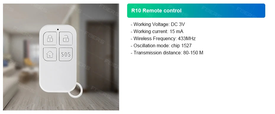Sistema de alarma FUERS para el hogar TUYA WIFI inteligente GSM alarma de seguridad Host con Sensor de movimiento de puerta Tuya aplicación inteligente control trabajo Alexa