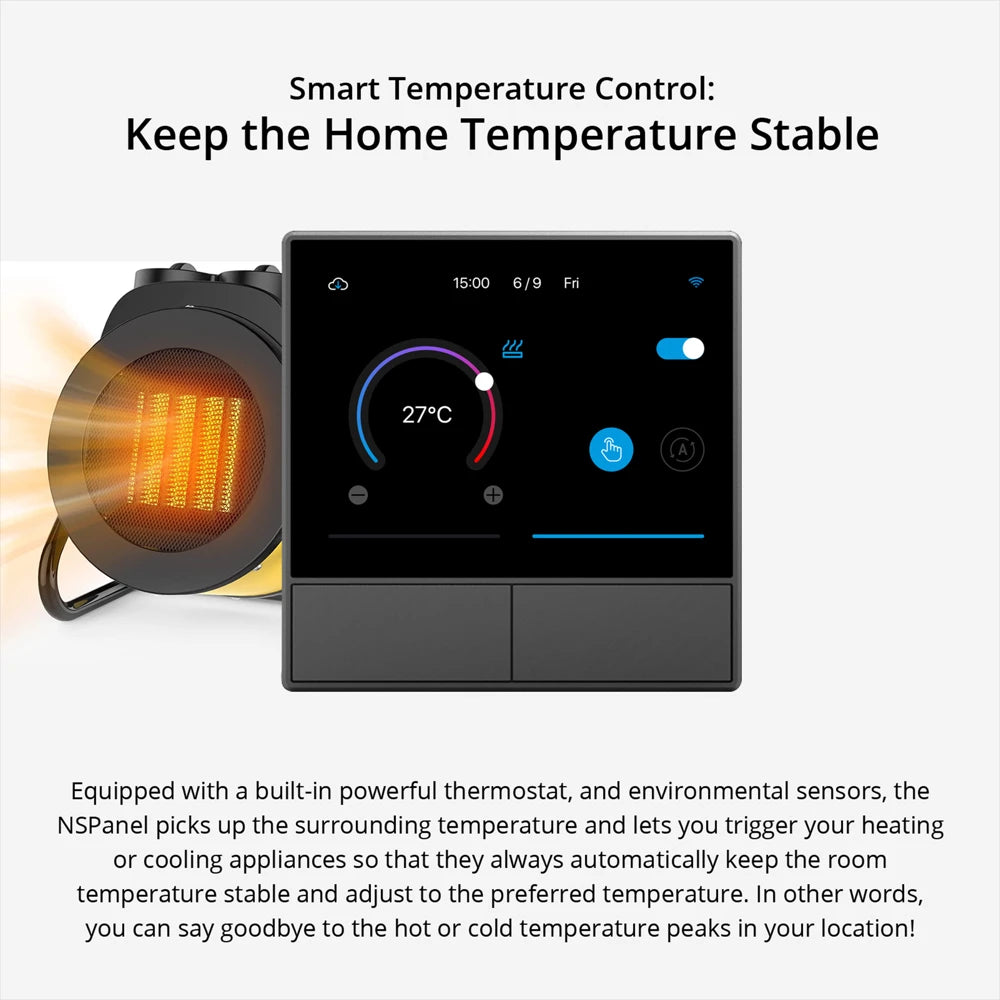 Sonoff NSPanel 86/120 UE/EE. UU. Interruptor de pared de escena inteligente WiFi pantalla inteligente Control todo en uno funciona para eWeLink Alexa Google Home