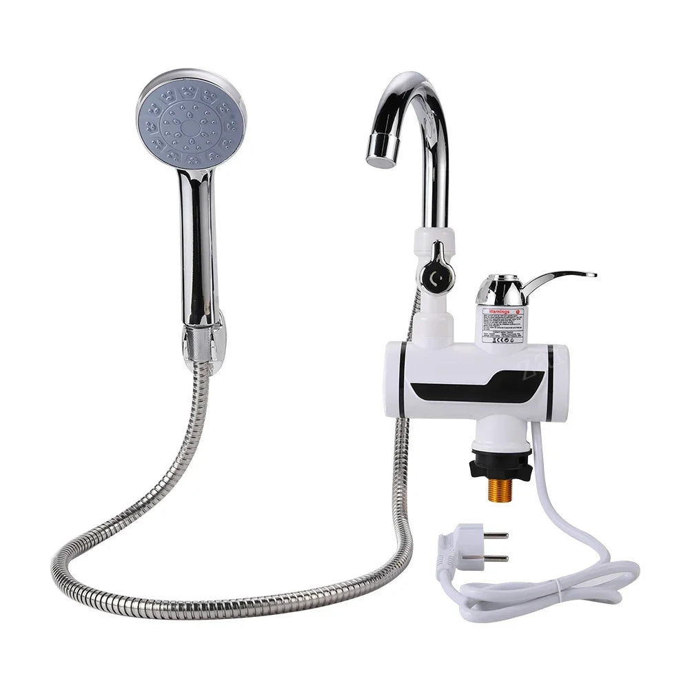 Grifo calentador de agua sin tanque de 3000W, grifo de ducha eléctrico instantáneo, calefacción de agua caliente para cocina y baño