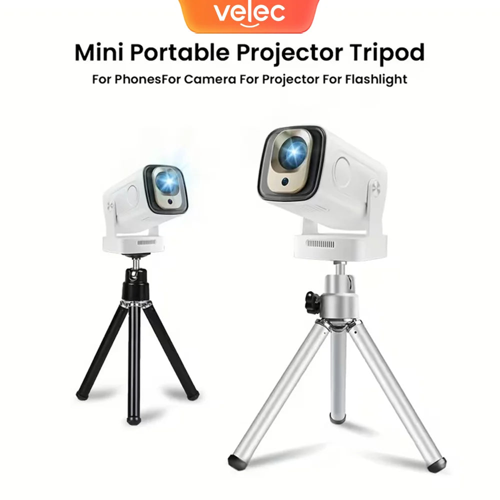 Soporte de Mini Proyector Velec para For HY300 PRO+ HY310 HY320 MINI TP360, Trípode para Proyector 360 °   Accesorios Giratorios de Altura Ajustable