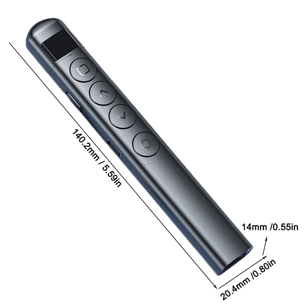 Presentador inalámbrico PPT Page Turner, puntero láser USB, bolígrafo presentador de Control remoto infrarrojo para proyector Powerpoint Slide