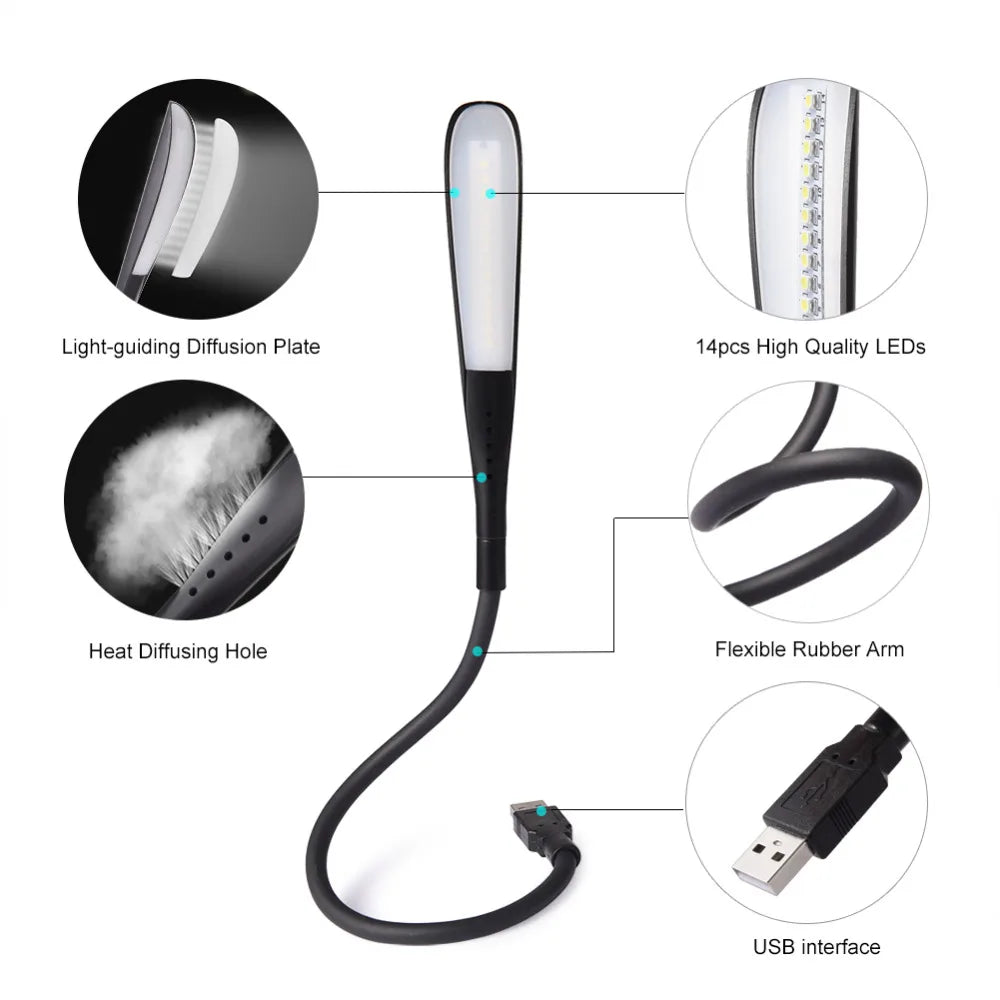 Mini luces LED USB, Luz Portátil con Sensor táctil, regulable, mesa, escritorio, Banco de energía, PC