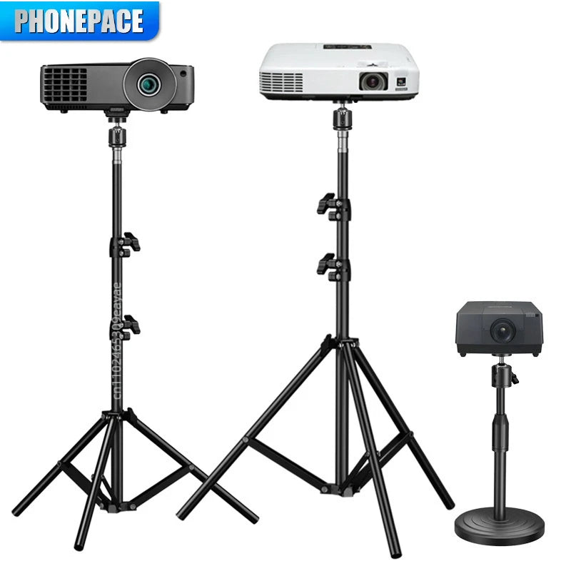 Soporte de Trípode Plegable PHONEPACE - Base Estable y Duradera para Proyector, Cámara, Teléfono Móvil, Computadora Portátil