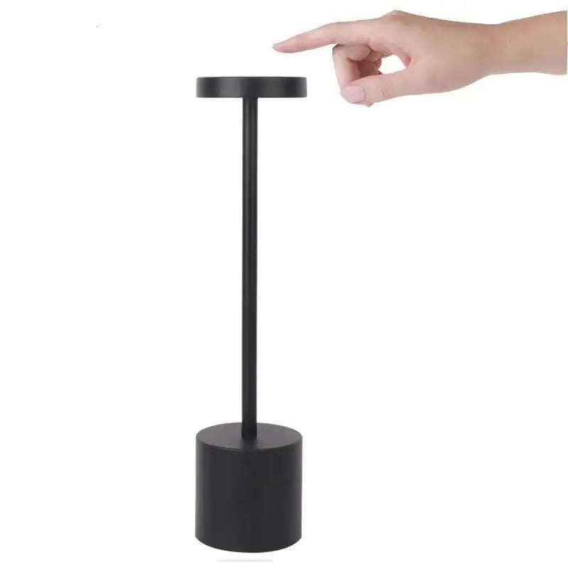 Lámparas de mesa táctiles inalámbricas LED portátiles, lámpara de escritorio recargable, luz ambiental creativa de cabecera ajustable en 3 colores para decoración de habitación