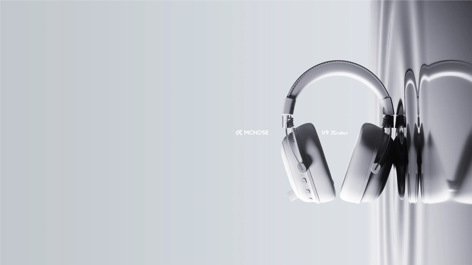 Auriculares Inalámbricos para Juegos MCHOSE V9 Turbo + con Sonido Envolvente 7.1 de 60 mm, Auriculares Profesionales para Esports con Base de Carga RGB