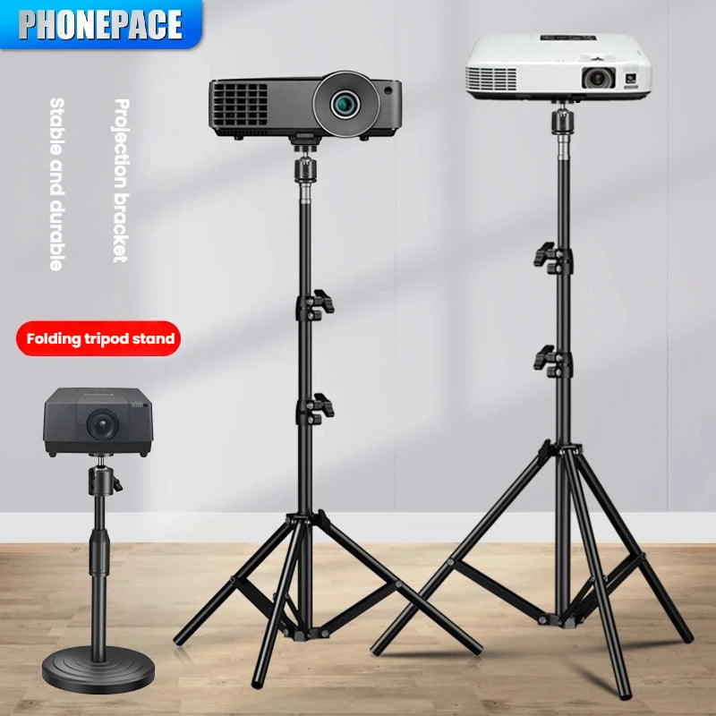 Soporte de Trípode Plegable PHONEPACE - Base Estable y Duradera para Proyector, Cámara, Teléfono Móvil, Computadora Portátil