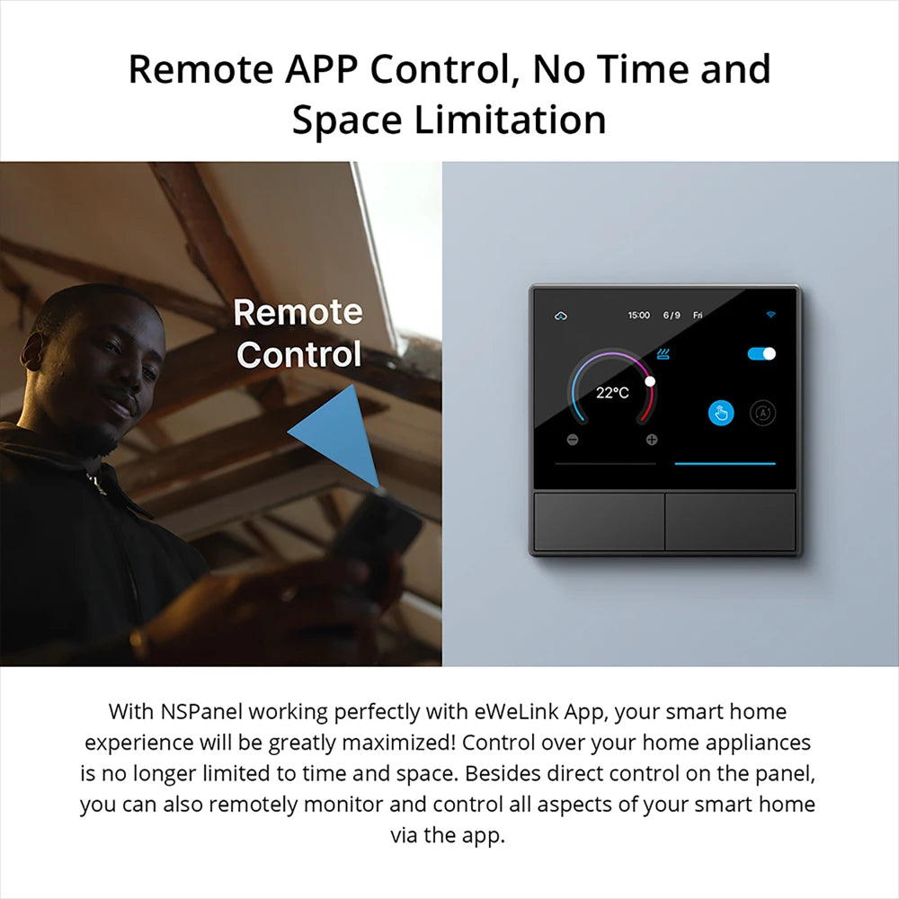 Sonoff NSPanel 86/120 UE/EE. UU. Interruptor de pared de escena inteligente WiFi pantalla inteligente Control todo en uno funciona para eWeLink Alexa Google Home