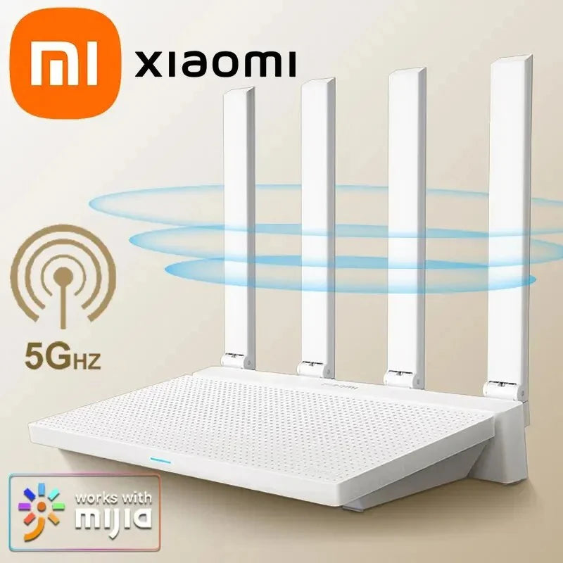 Xiaomi-enrutador AX3000T Original, 2,4 GHz, 5GHz, 1,3 GHz, CPU 2x2, 160MHz, WAN LAN, LED, conexión NFC para juegos de oficina en casa