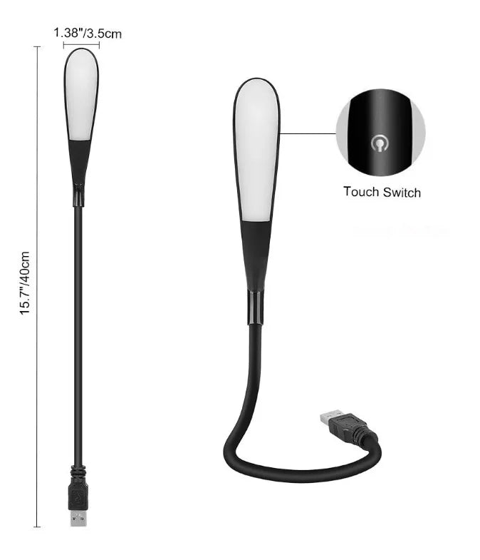 Mini luces LED USB, Luz Portátil con Sensor táctil, regulable, mesa, escritorio, Banco de energía, PC