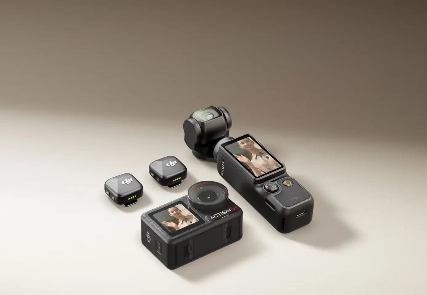 Micrófono Inalámbrico Original DJI Mic Mini (1 TX + 1 RX), Ultraligero, Audio de Alta Fidelidad, Cancelación de Ruido, Limitación Automática