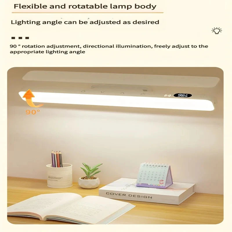 Lámpara de mesa táctil, lámpara de escritorio magnética, batería recargable integrada para gabinete de lectura, espejo, mesita de noche, luces nocturnas recargables