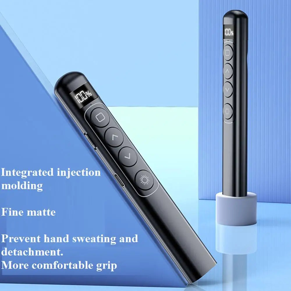 Presentador inalámbrico PPT Page Turner, puntero láser USB, bolígrafo presentador de Control remoto infrarrojo para proyector Powerpoint Slide
