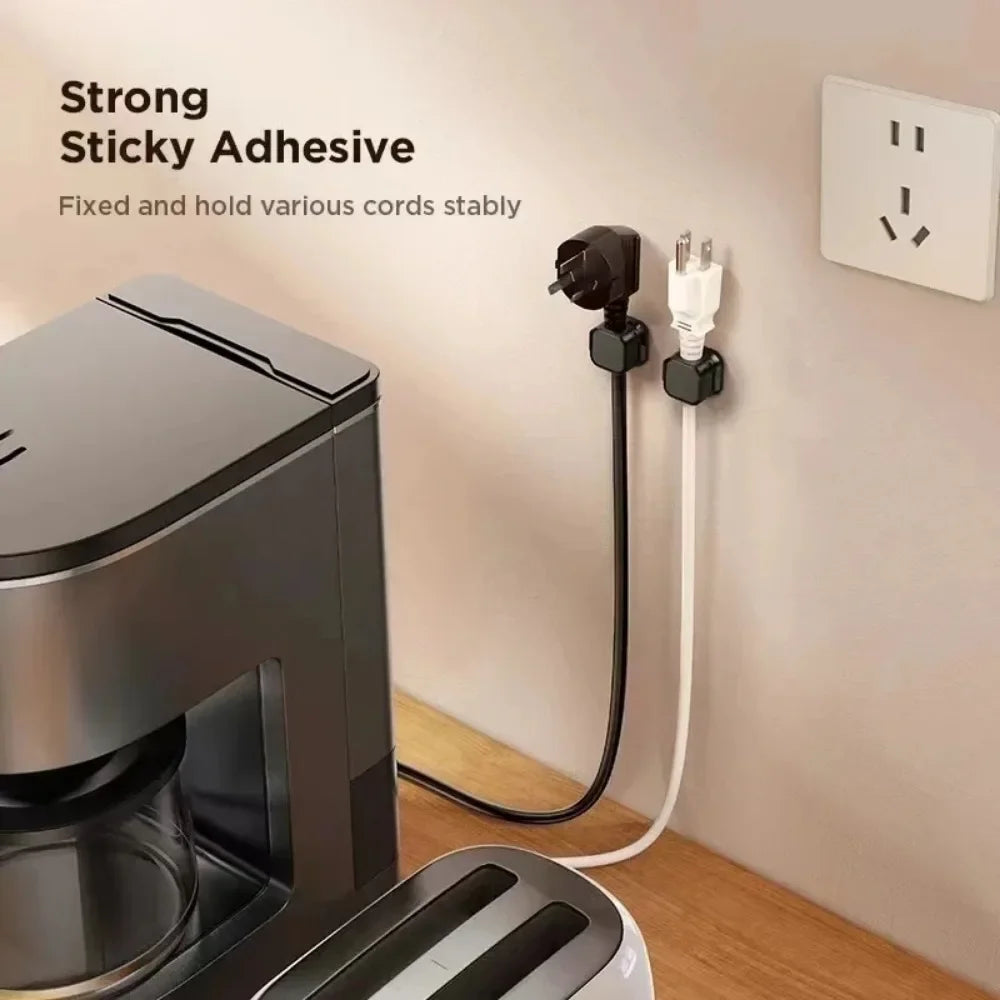 2 Clips Magnéticos para Cables, Organizador de Cables Ajustable para Debajo del Escritorio, Gestión de Cables, Sujetador de Cables