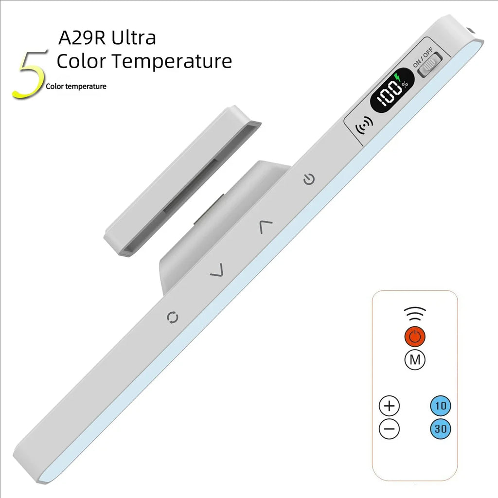 Lámpara de mesa táctil, lámpara de escritorio magnética, batería recargable integrada para gabinete de lectura, espejo, mesita de noche, luces nocturnas recargables