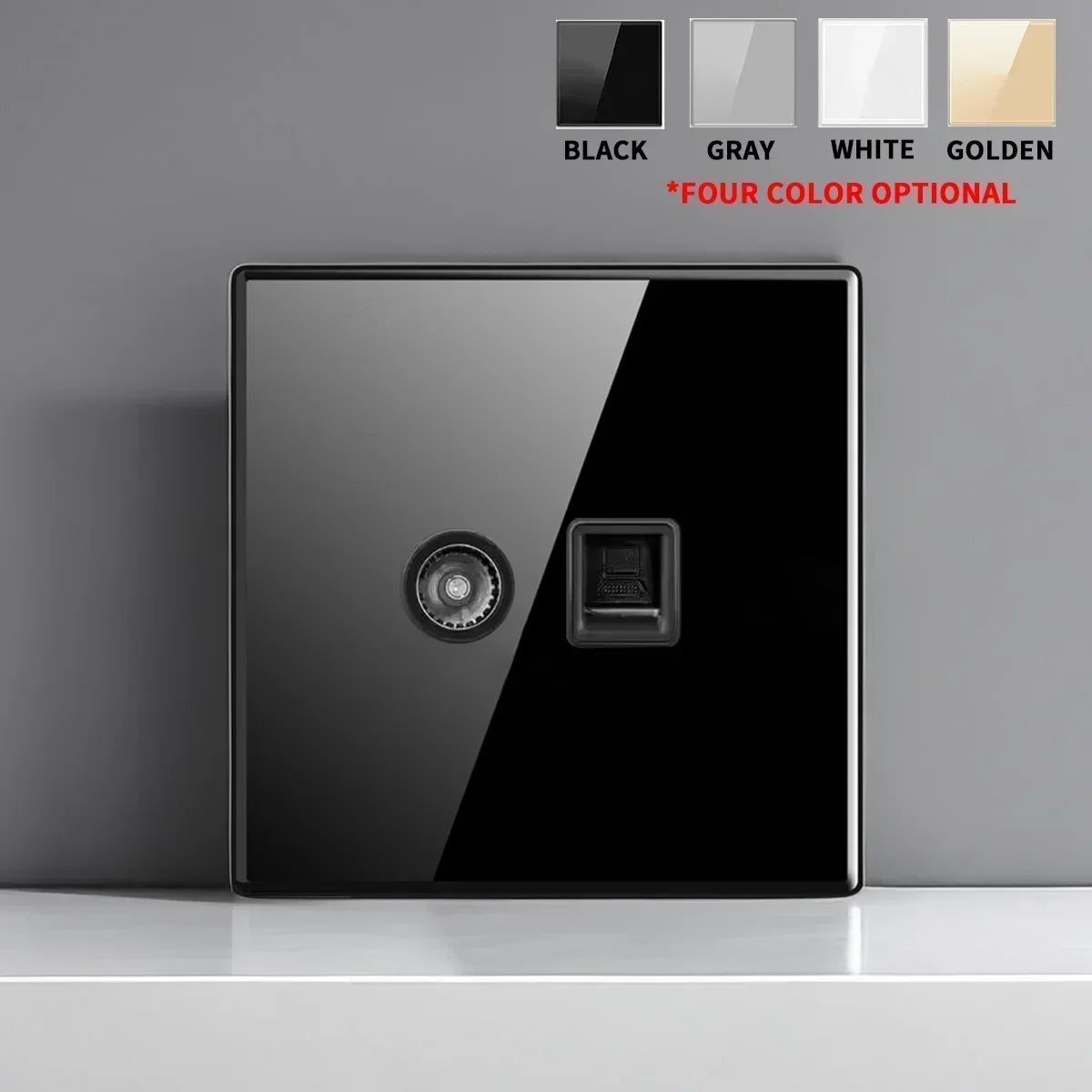 Enchufe de interruptor de vidrio templado estándar francés británico con luz indicadora, reinicio automático, 1, 2, 3, 4 entradas, tomas de Panel de pared, enchufe de 2usb