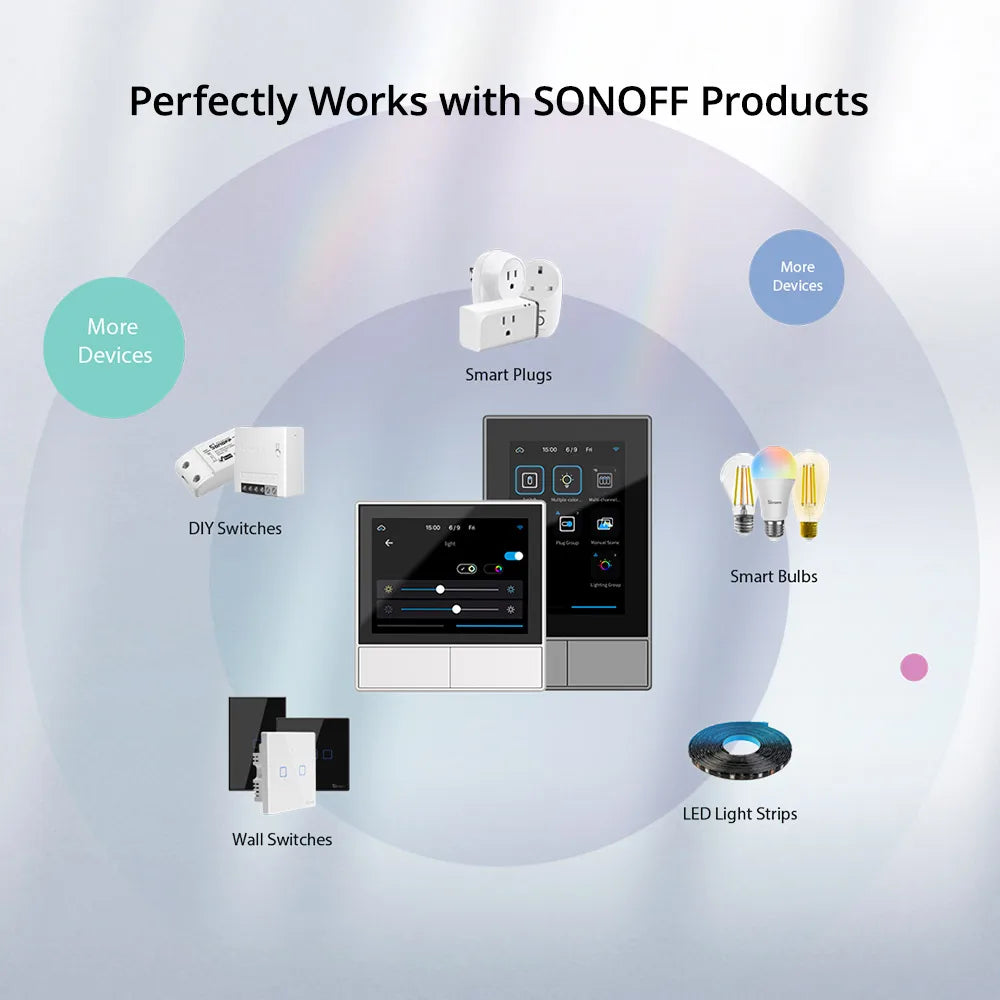 Sonoff NSPanel 86/120 UE/EE. UU. Interruptor de pared de escena inteligente WiFi pantalla inteligente Control todo en uno funciona para eWeLink Alexa Google Home