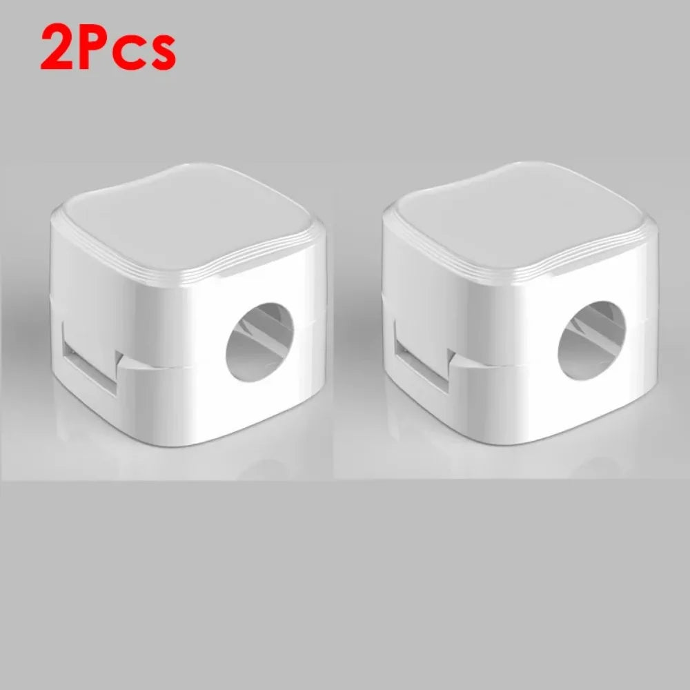 2 Clips Magnéticos para Cables, Organizador de Cables Ajustable para Debajo del Escritorio, Gestión de Cables, Sujetador de Cables