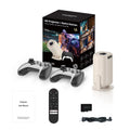 Proyector de Videojuegos Salange U5 con Android 14, Compatible con Netflix Oficialmente Licenciado, Más de 36000 Juegos, Control Remoto Inalámbrico con Bluetooth y Control por Voz