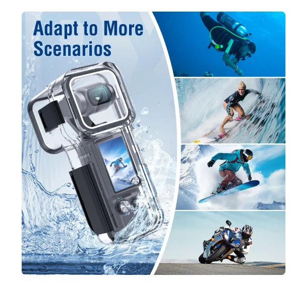 Para DJI Osmo Pocket 3 40m carcasa impermeable subacuática funda de buceo carcasa protectora accesorios fotográficos para cámara