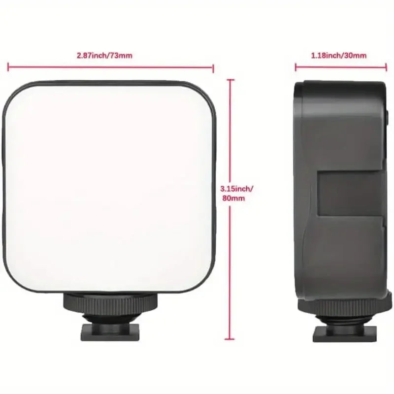 Anillo de luz profesional con clip para teléfono, con 10 niveles de brillo, recargable por USB, luz de relleno portátil para selfies y transmisiones en vivo