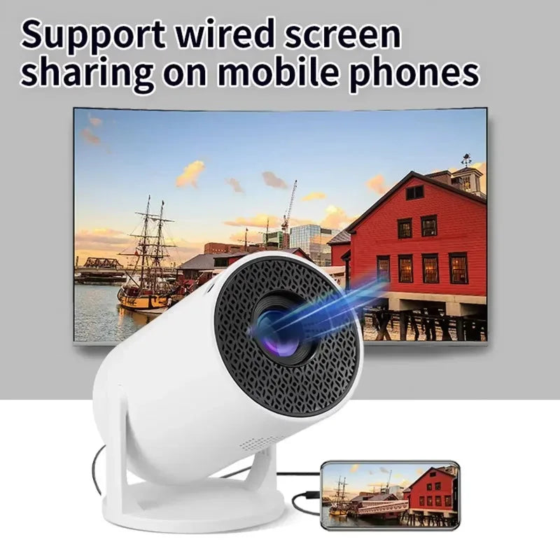 Proyector LED Portátil para Exteriores HY300 2026, 4K, Wifi, 1080P, 1280x720P HD, Cine en Casa, Proyección de Videos, Películas y Videojuegos