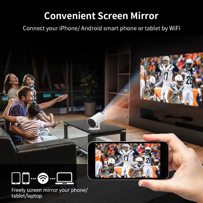 Proyector de juegos portátil original, consola de videojuegos retro inalámbrica, proyector 4k para cine en casa con Android 13, con Bluetooth y wifi.