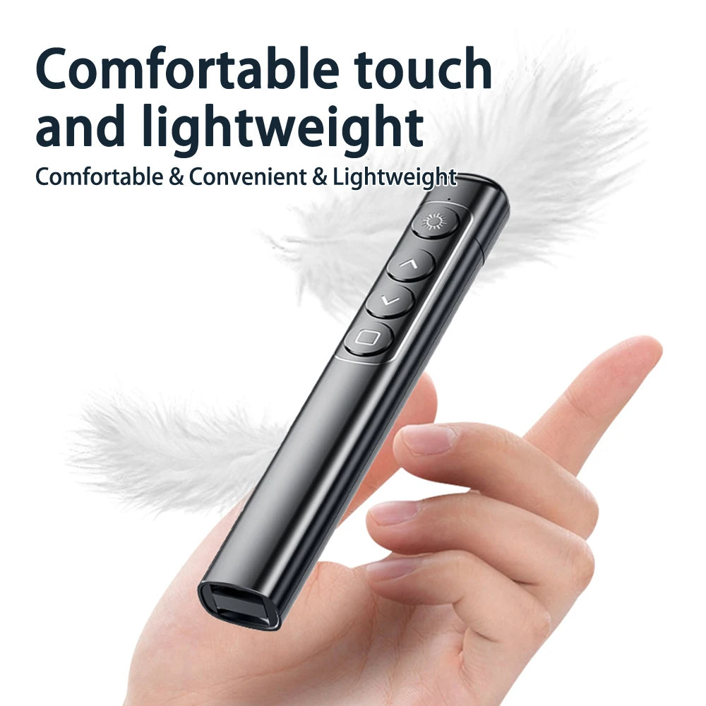 Controlador remoto inalámbrico S9 para presentador, proyector USB de 2,4 GHz, bolígrafo de luz roja para puntero de presentación Powerpoint Slide Advancer