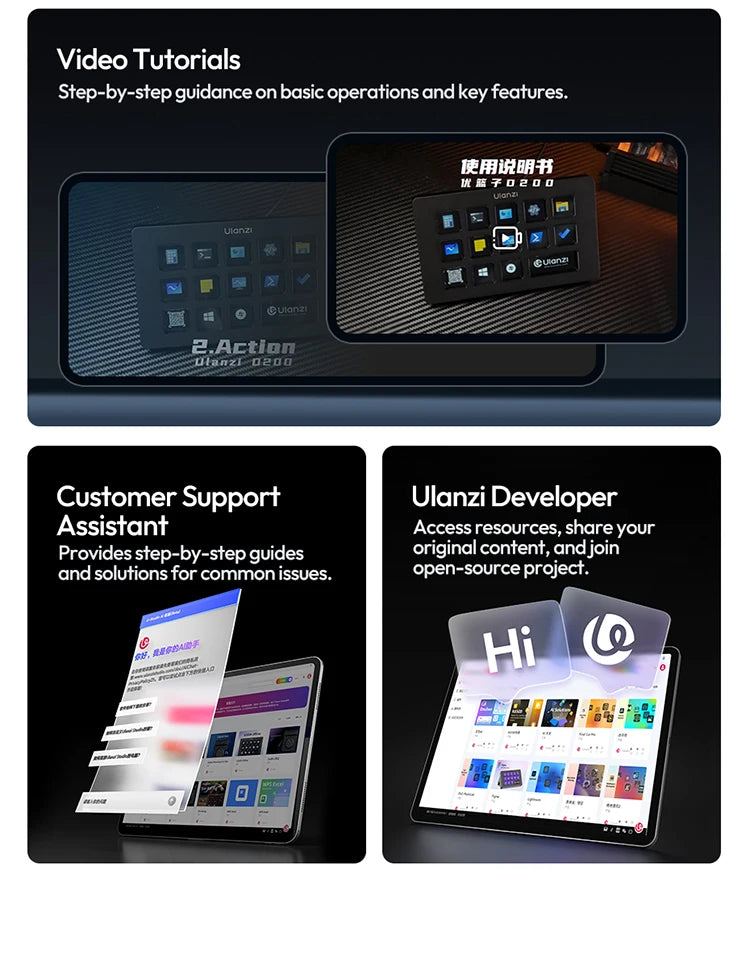 Controlador Creativo Ulanzi D100H, Asistente de Edición de Video para Youtube, Tiktok, PR, PS, Compatible con Bluetooth, Consola de Producción
