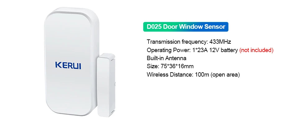 KERUI-Kit de alarma para el hogar, inalámbrico, WiFi, GSM, antirrobo, con pantalla táctil, aplicación Tuya Smart Life, sistema de alarma para protección de seguridad