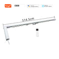 Kit de cortina inteligente Diy automático, sistema con controlador de cortina inteligente Tuya Wifi, Control remoto y pistas de riel eléctrico motorizado Alexa