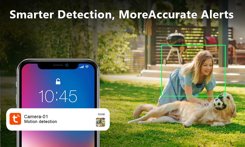 Cámara de Seguridad WiFi PTZ 2K para Exteriores Jarnex, con Detección Humana por IA, Luz para Patio, 4MP, Audio Bidireccional, Lámpara de Jardín PTZ