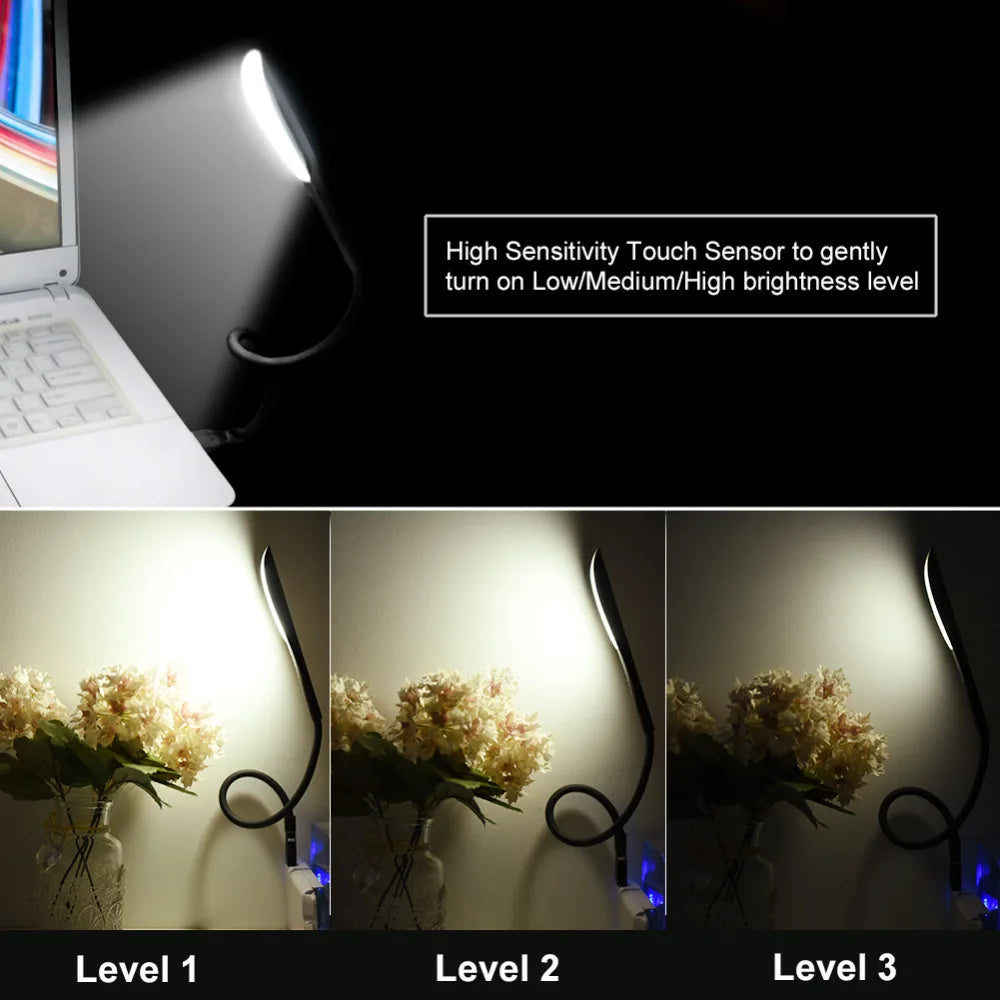 Mini luces LED USB, Luz Portátil con Sensor táctil, regulable, mesa, escritorio, Banco de energía, PC