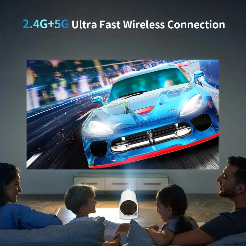 Proyector de juegos portátil original, consola de videojuegos retro inalámbrica, proyector 4k para cine en casa con Android 13, con Bluetooth y wifi.