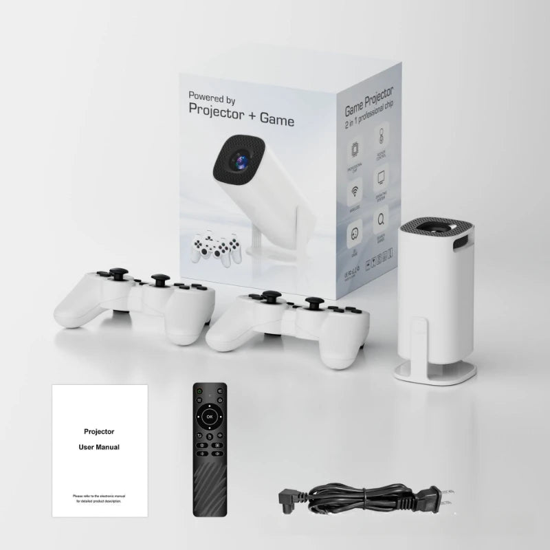 Proyector de juegos portátil original, consola de videojuegos retro inalámbrica, proyector 4k para cine en casa con Android 13, con Bluetooth y wifi.