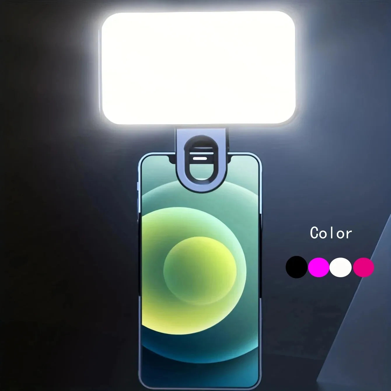 Mini Luz de relleno portátil para Selfie, recargable, 3 modos, Clip de brillo ajustable, luz de relleno para teléfono móvil, computadora